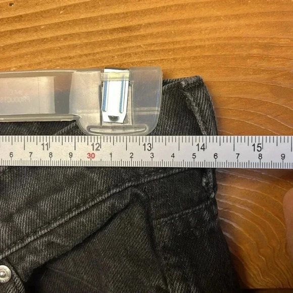 Revice Denim 90s Joey black wash women’s jeans 30 twisted crossover‎ button fly - Picture 4 of 10